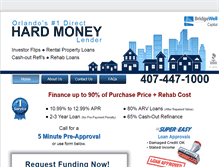 Tablet Screenshot of hardmoneyorlando.com